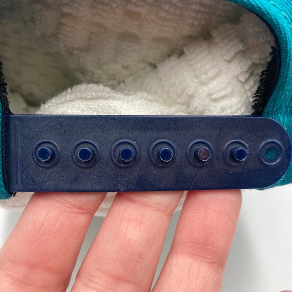 Vintage Surpass Zeneca Snapback Trucker Hat Teal Navy‎ Made in USA - Picture 6 of 8